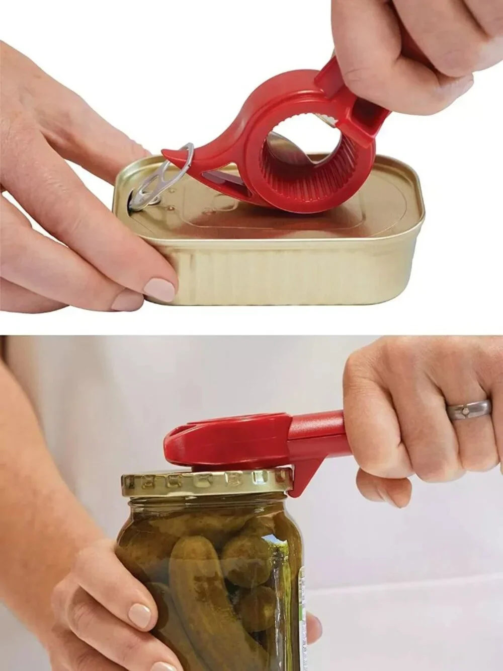 Kuhn Rikon 5-in-1 Master Auto Safety Can Opener NEW CORAL